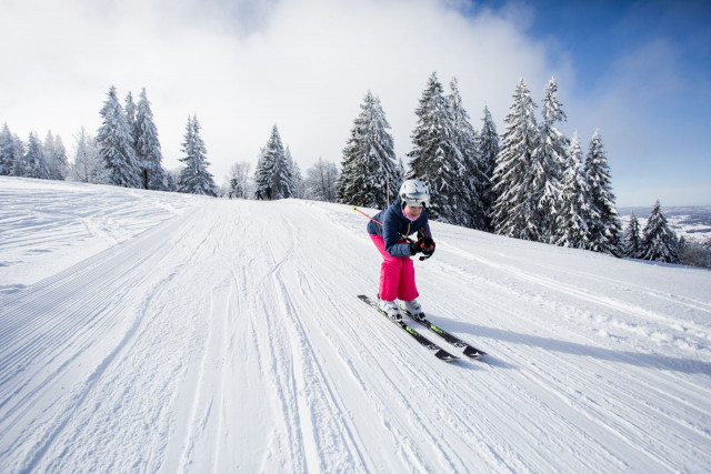 Ski de piste à la Station de Métabief dans le Haut-Doubs