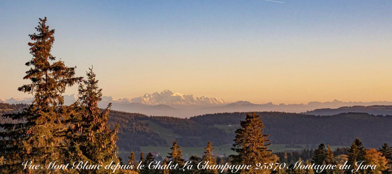 Le mont blanc depuis le site