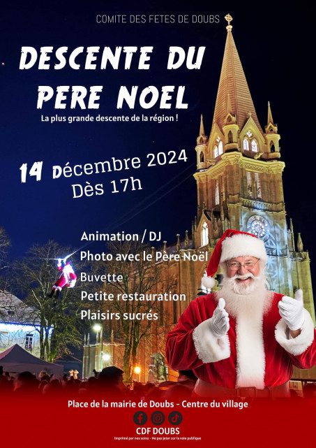 14 déc - descente du père noel - doubs