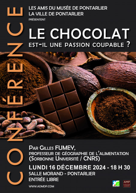 16 décembre - conférence, le chocolat est-il un plaisir coupable - Pontarlier