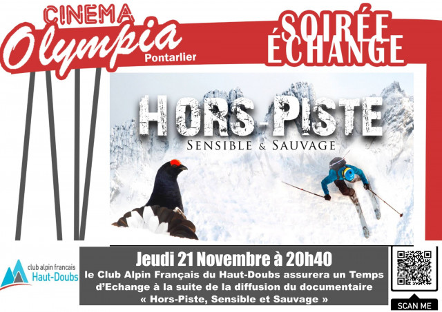 21 novembre - film hors piste - Pontarlier