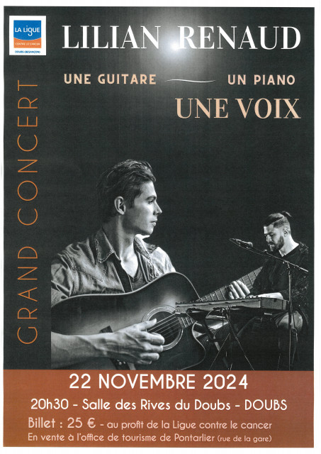 22 nov - concert lilian renaud - doubs