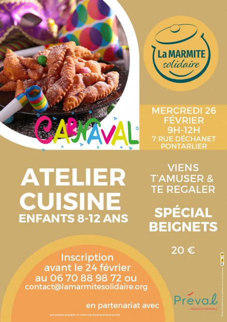 26 février - atelier cuisine - pontarlier