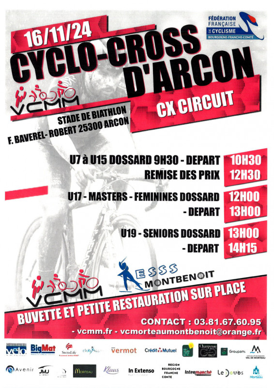 16 novembre - Cyclo-cross d'Arçon