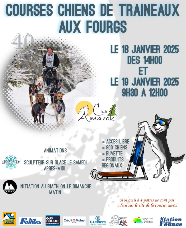 18 et 19 janv - Course de chiens - Les Fgs