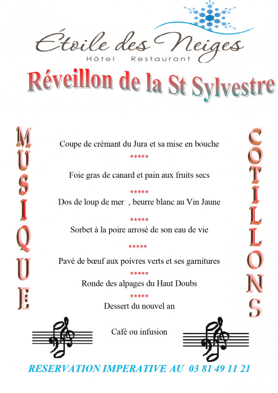 Réveillon Saint Sylvestre