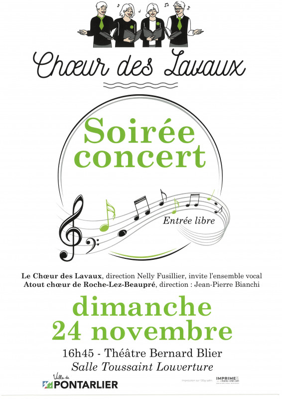 24 nov - concert choeur des lavaux - pontarlier