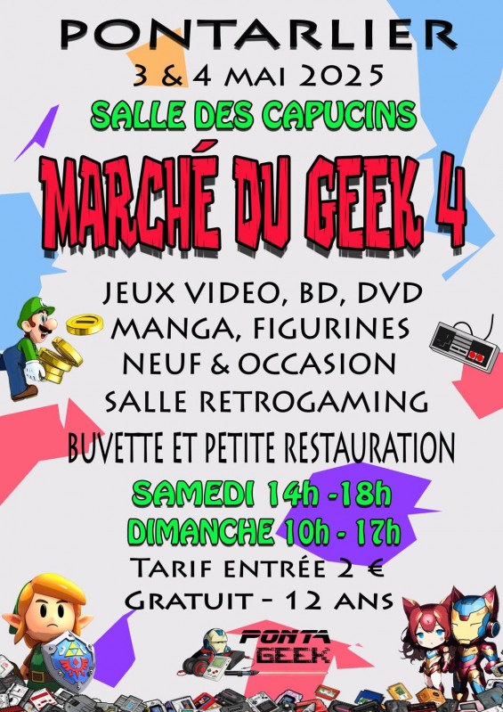 3 et 4 mai - marché du geek - pontarlier