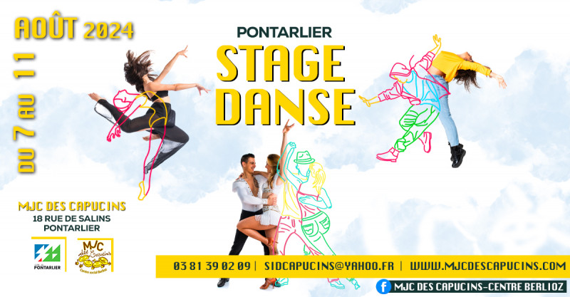 7 au 11 août - Stage international de danse - Pontarlier