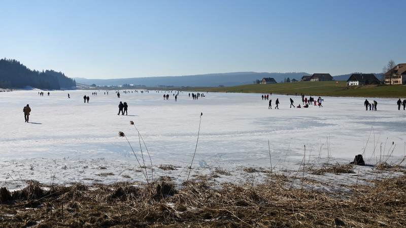 patinage au lac des Taillères