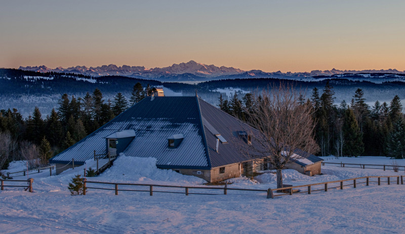 Vue mt Blanc hiver